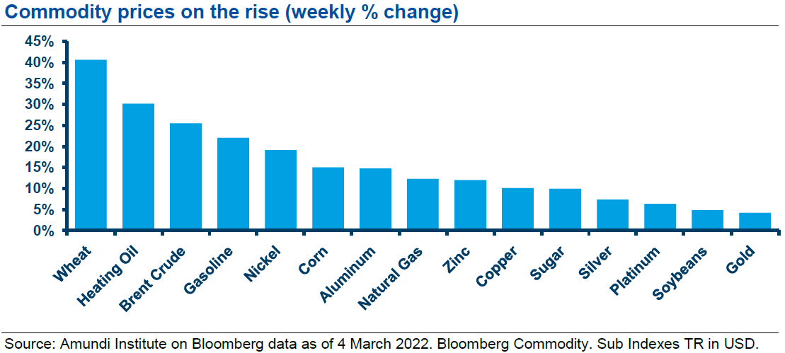 Amundi Institue on Bloomberg data as of March 2022. Bloomberg Commodity. Sub Indexes TR in USD Amundi Institue on Bloomberg data as of March 2022. Bloomberg Commodity. Sub Indexes TR in USD